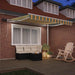 Cortina Retractabilă Manual Verde și galben 350 x 250 cm - WALTI WALTI