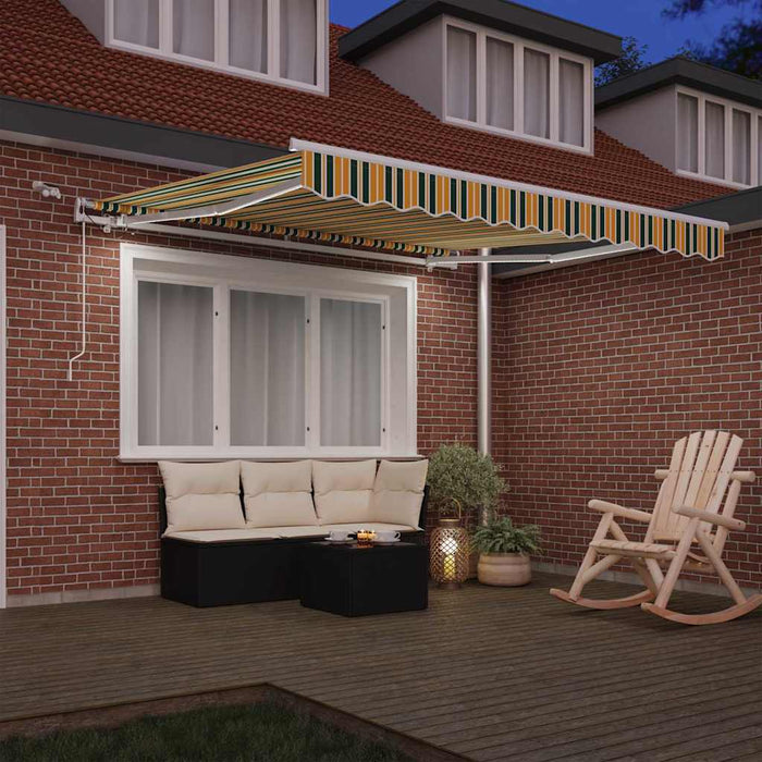 Cortina Retractabilă Verde și galben 350 x 250 cm - WALTI WALTI