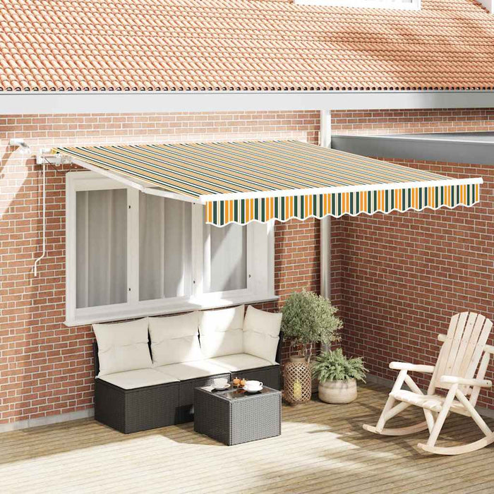 Cortina Retractabilă Verde și galben 350 x 250 cm - WALTI WALTI