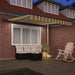 Cortina Retractabilă Verde și galben 350 x 250 cm țesătură - WALTI WALTI