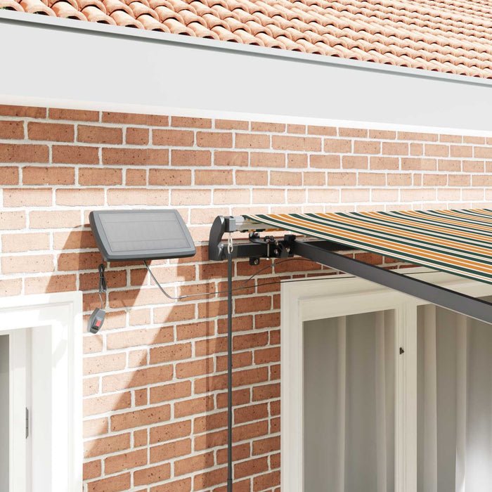Cortina Retractabilă Verde și galben 350 x 250 cm țesătură - WALTI WALTI