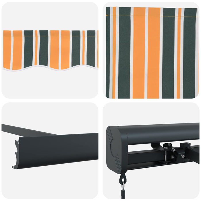 Cortina Retractabilă Multicolour 350 x 250 cm Stofă și Metal - WALTI WALTI