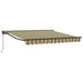 Cortina Retractabilă Manual Verde și galben 350 x 250 cm - WALTI WALTI