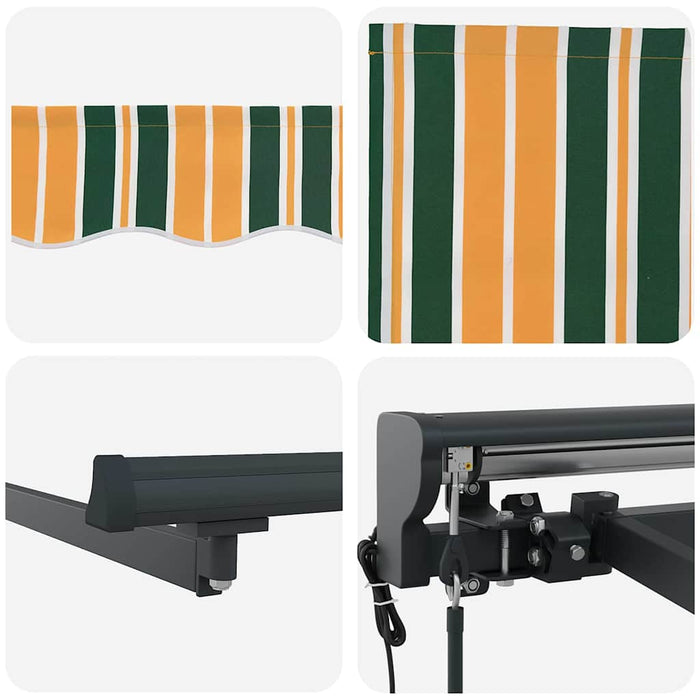 Cortina Retractabilă Verde și galben 350 x 250 cm - WALTI WALTI