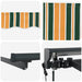 Cortina Retractabilă Verde și galben 350 x 250 cm - WALTI WALTI