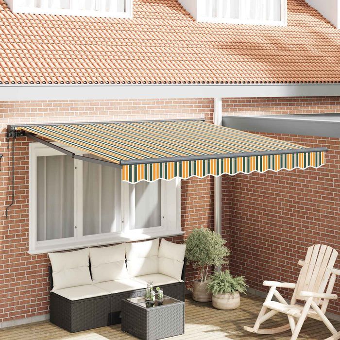 Cortina Retractabilă Verde și galben 350 x 250 cm - WALTI WALTI