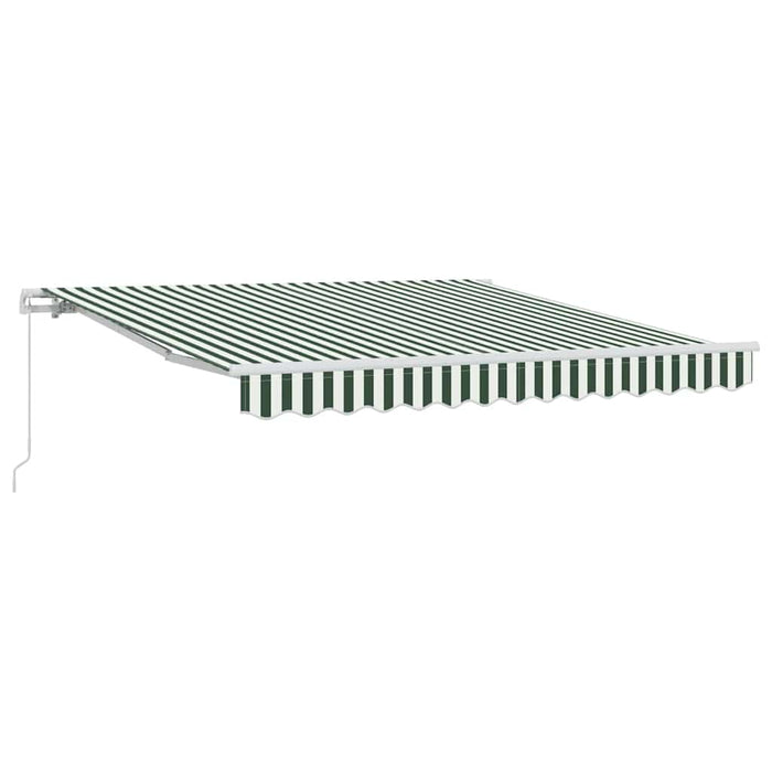 Cortina Retractabilă Manual Verde și alb 350 x 250 cm WALTI