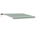 Cortina Retractabilă Manual Verde și alb 350 x 250 cm - WALTI WALTI