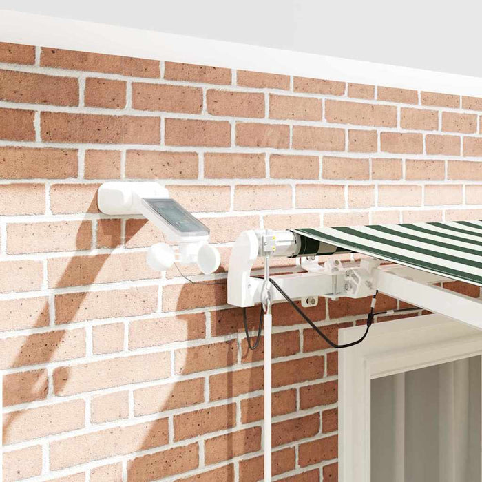 Cortina Retractabilă Verde și alb 350 x 250 cm - WALTI WALTI