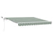 Cortina Retractabilă Verde și alb 350 x 250 cm - WALTI WALTI