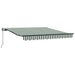 Cortina Retractabilă Manual Verde și alb 350 x 250 cm - WALTI WALTI