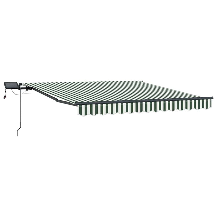Cortina Retractabilă Manual Verde și alb 350 x 250 cm țesătură - WALTI WALTI