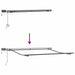 Cortina Retractabilă Manual Verde și alb 350 x 250 cm țesătură - WALTI WALTI