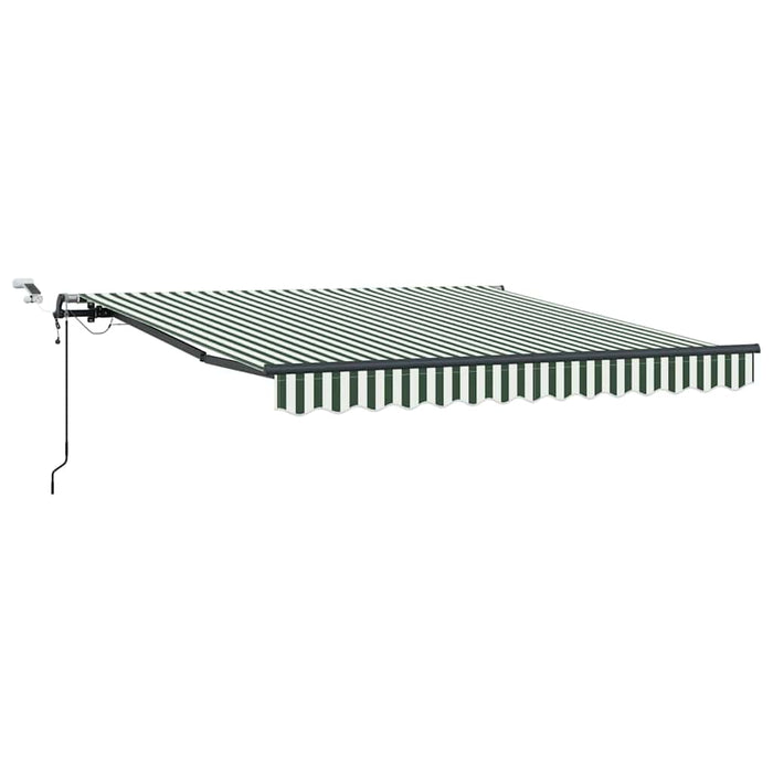 Țesătură pentru copertină Verde și alb 350 x 250 cm Poliester - WALTI WALTI