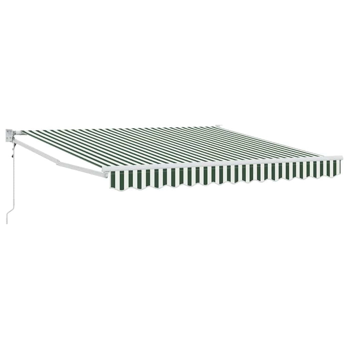 Cortina Retractabilă Verde și alb 350 x 250 cm - WALTI WALTI
