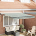 Cortina Retractabilă Verde și alb 350 x 250 cm - WALTI WALTI