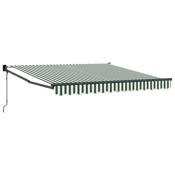 Cortina Retractabilă Verde și alb 350 x 250 cm - WALTI WALTI