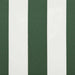 Cortina Retractabilă Verde și alb 350 x 250 cm Stofă și Metal - WALTI WALTI