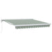 Copertină Verde și alb 350 x 250 x 165 cm Poliester și Aluminiu - WALTI WALTI