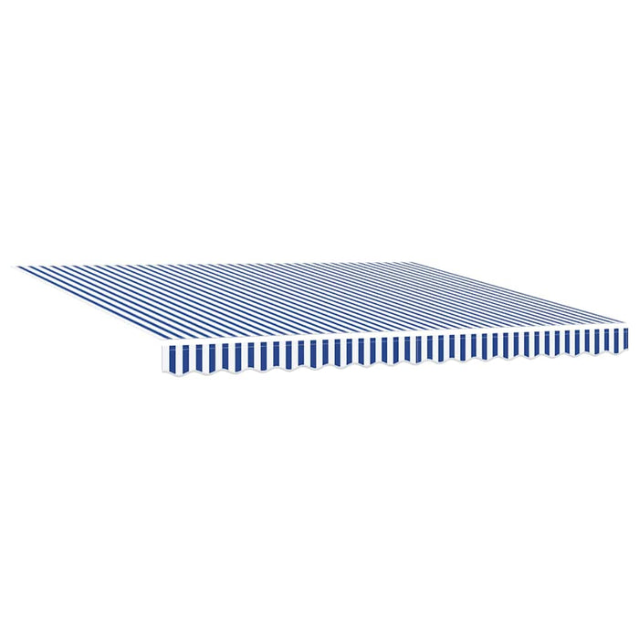 Cortina Retractabilă Manual Albastru și Alb 400 × 300 cm - WALTI WALTI