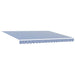 Cortina Retractabilă Manual Albastru și Alb 400 × 300 cm - WALTI WALTI
