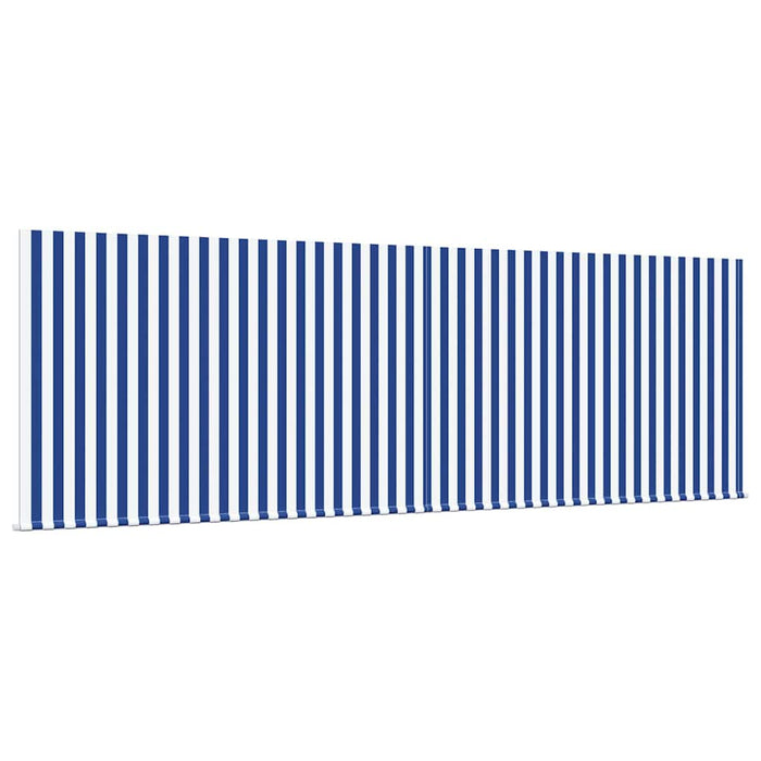 Cortina Retractabilă Manual Dungi Albastre și Albe 400 × 300 cm - WALTI WALTI