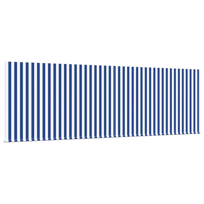 Cortina Retractabilă Manual Dungi Albastre și Albe 400 × 300 cm - WALTI WALTI