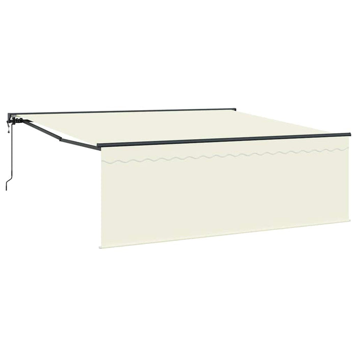 Cortina Retractabilă Manual Crem 400 × 300 cm Metal, poliester - WALTI WALTI