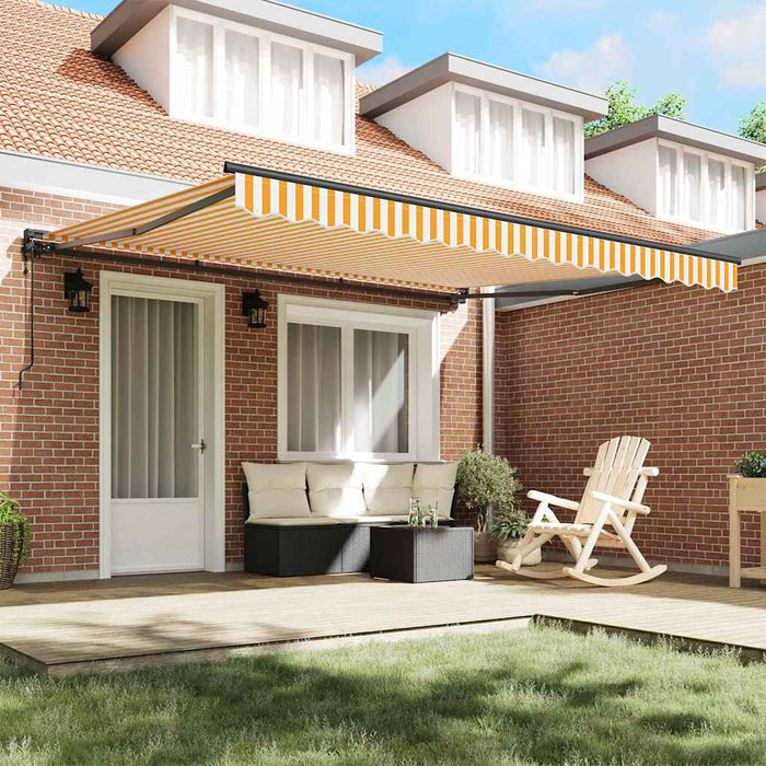 Cortina Retractabilă Galben și alb 400 × 300 cm - WALTI WALTI