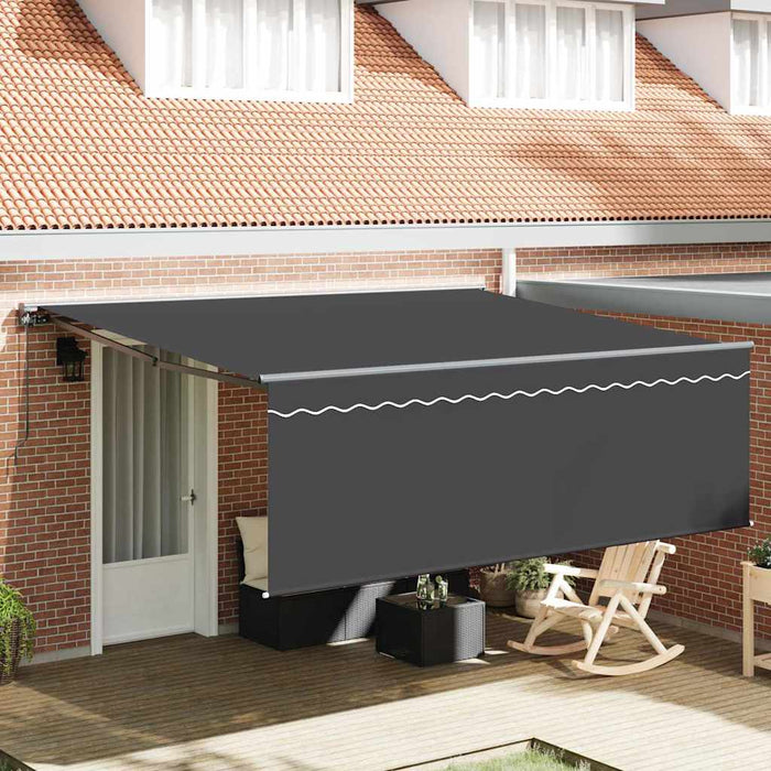 Cortina Retractabilă Antracit 400 × 300 cm Poliester, Aluminiu - WALTI WALTI