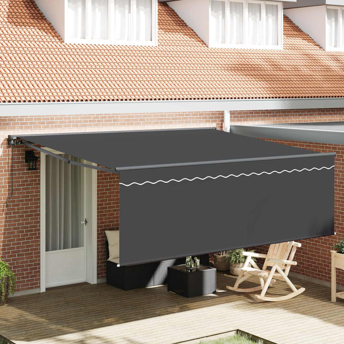 Copertină retractabilă Antracit 400 × 300 cm WALTI