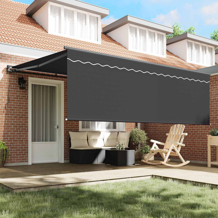 Copertină retractabilă Antracit 400 × 300 cm WALTI