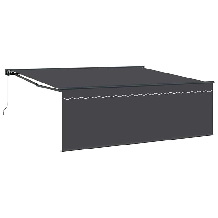 Cortina Retractabilă Antracit 400 × 300 cm Poliester, Aluminiu - WALTI WALTI