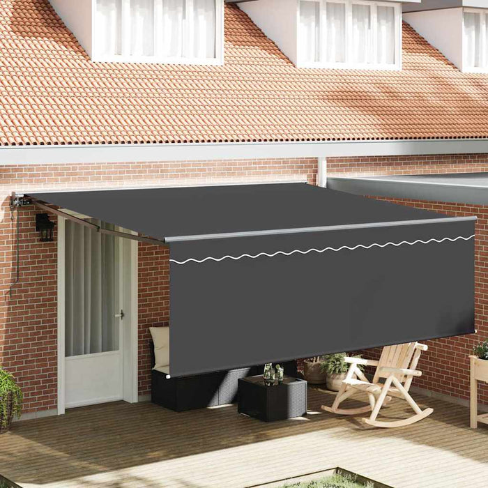 Cortina Retractabilă Manual Gri 400 × 300 cm Aluminiu, țesătură - WALTI WALTI