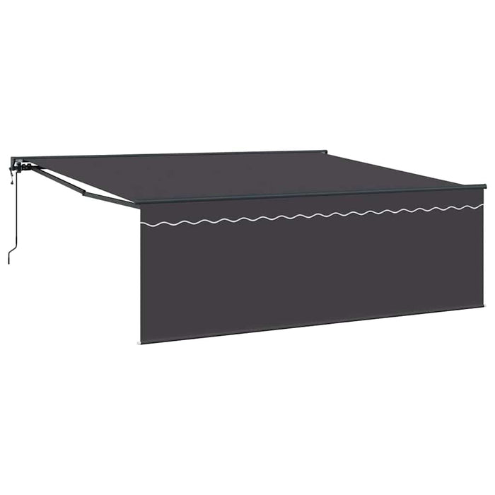 Cortina Retractabilă Manual Gri 400 × 300 cm Aluminiu, țesătură - WALTI WALTI