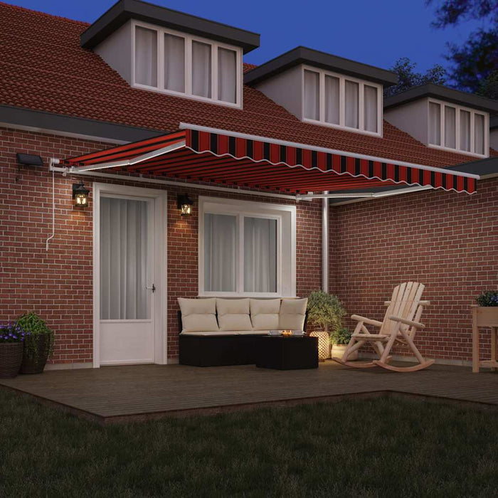 Cortina Retractabilă Manual portocaliu și maro 400 × 300 cm - WALTI WALTI