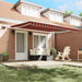 Cortina Retractabilă Manual portocaliu și maro 400 × 300 cm - WALTI WALTI