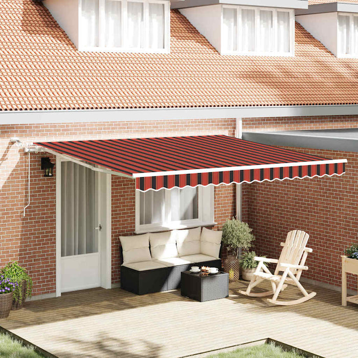 Cortina Retractabilă Portocalie și maro 400 × 300 cm - WALTI WALTI