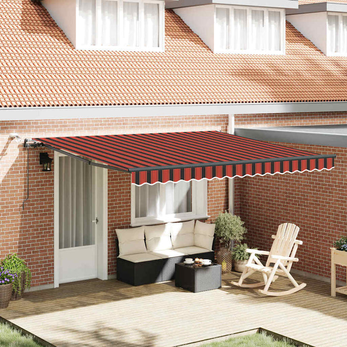 Țesătură pentru copertină cu portocaliu și maro 400 × 300 cm - WALTI WALTI