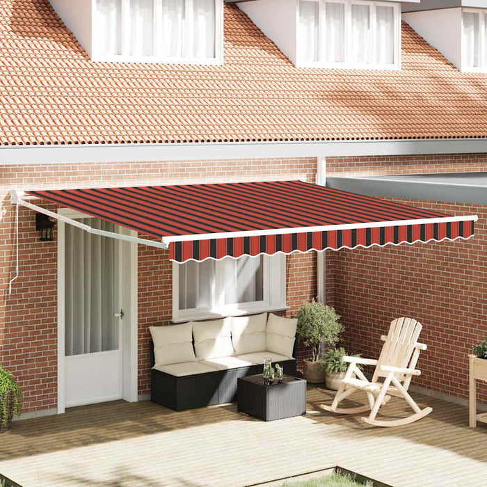 Cortina Retractabilă Manual Portocalie și maro 400 × 300 cm - WALTI WALTI