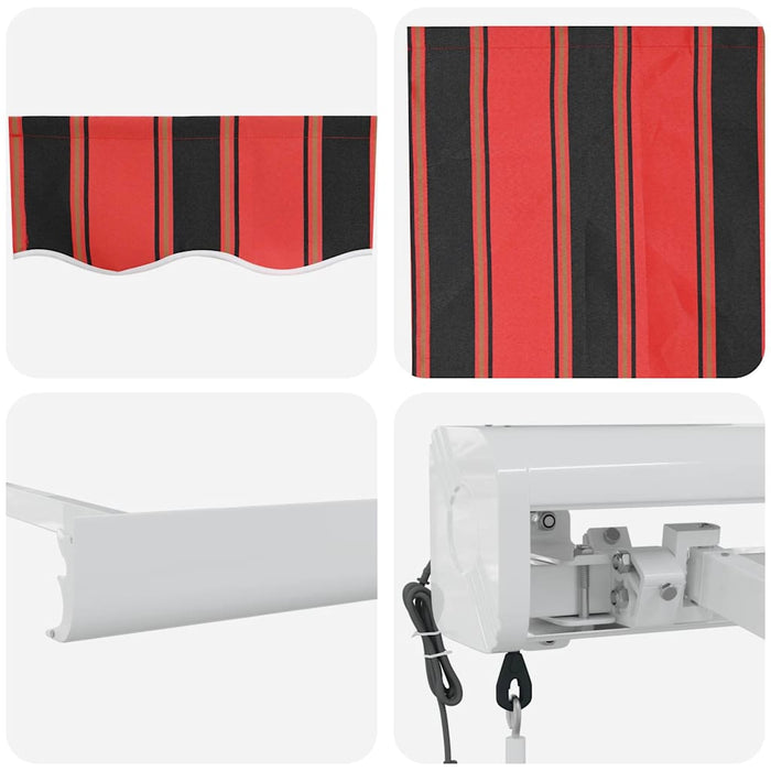Perdea retractabilă automată portocalie și maronie, 400 x 300 cm - WALTI WALTI