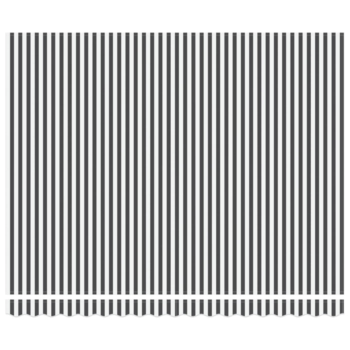 Cortina Retractabilă Manual Antracit și Alb 400 × 300 cm - WALTI WALTI