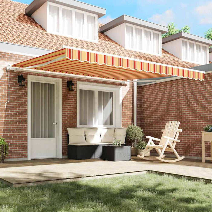 Cortina Retractabilă Galben și portocalie 400 × 300 cm țesătură - WALTI WALTI