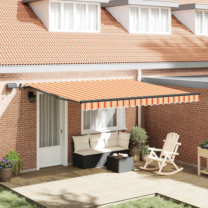 Cortina Retractabilă galben și portocaliu 400 ×300 cm țesătură - WALTI WALTI