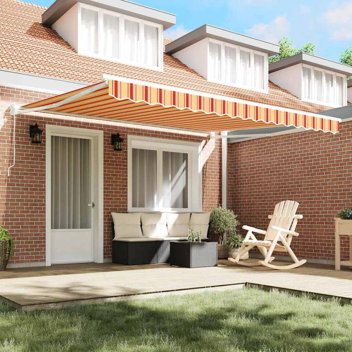 Cortina Retractabilă Manual Galben și portocalie 400 × 300 cm - WALTI WALTI