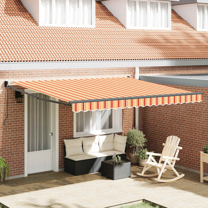 Cortina Retractabilă Manual Galben și portocalie 400 × 300 cm - WALTI WALTI