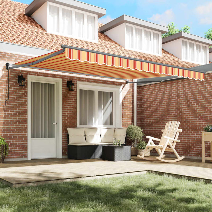 Cortina Retractabilă Manual Galben și portocalie 400 × 300 cm - WALTI WALTI