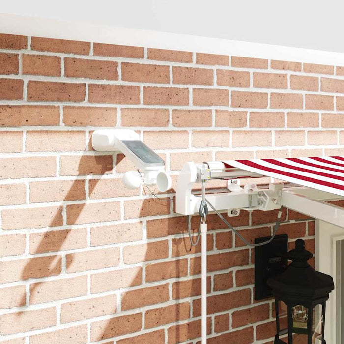 Cortina Retractabilă Roșu și Alb 400 × 300 cm - WALTI WALTI