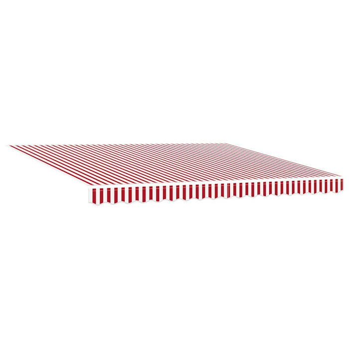 Cortina Retractabilă Manual Roșu și Alb 400 × 300 cm - WALTI WALTI