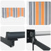 Copertină retractabilă manuală Multicolour 400 × 300 cm - WALTI WALTI